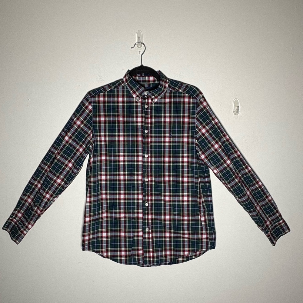 Ralph Lauren Boys Plaid Button up Natural
Stretch Shirt Size XL (18-20)
